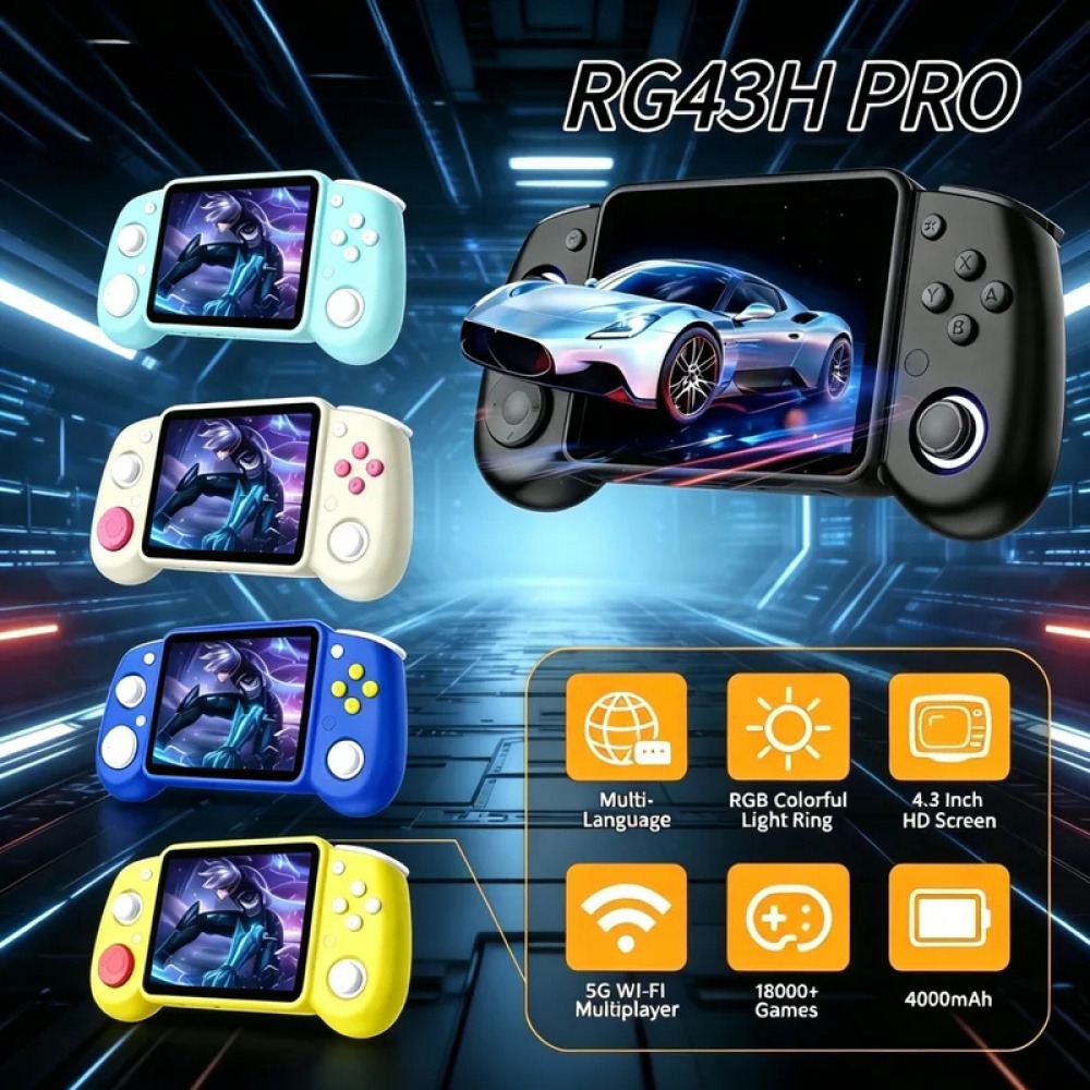Retro Gaming Consoles - RG43H Pro Portable Retro Handheld Game