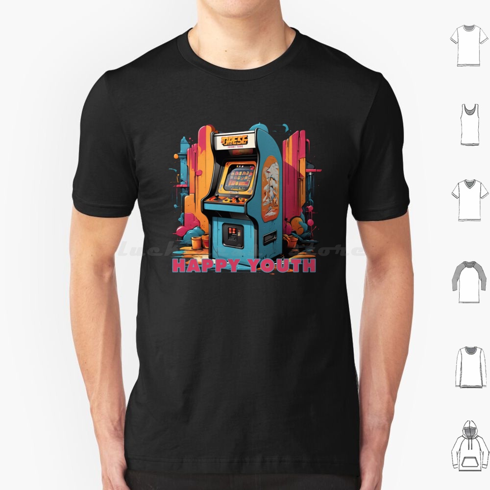 Retro Gaming Gamestop - Happy Youth-Arcade T Shirt Men Women