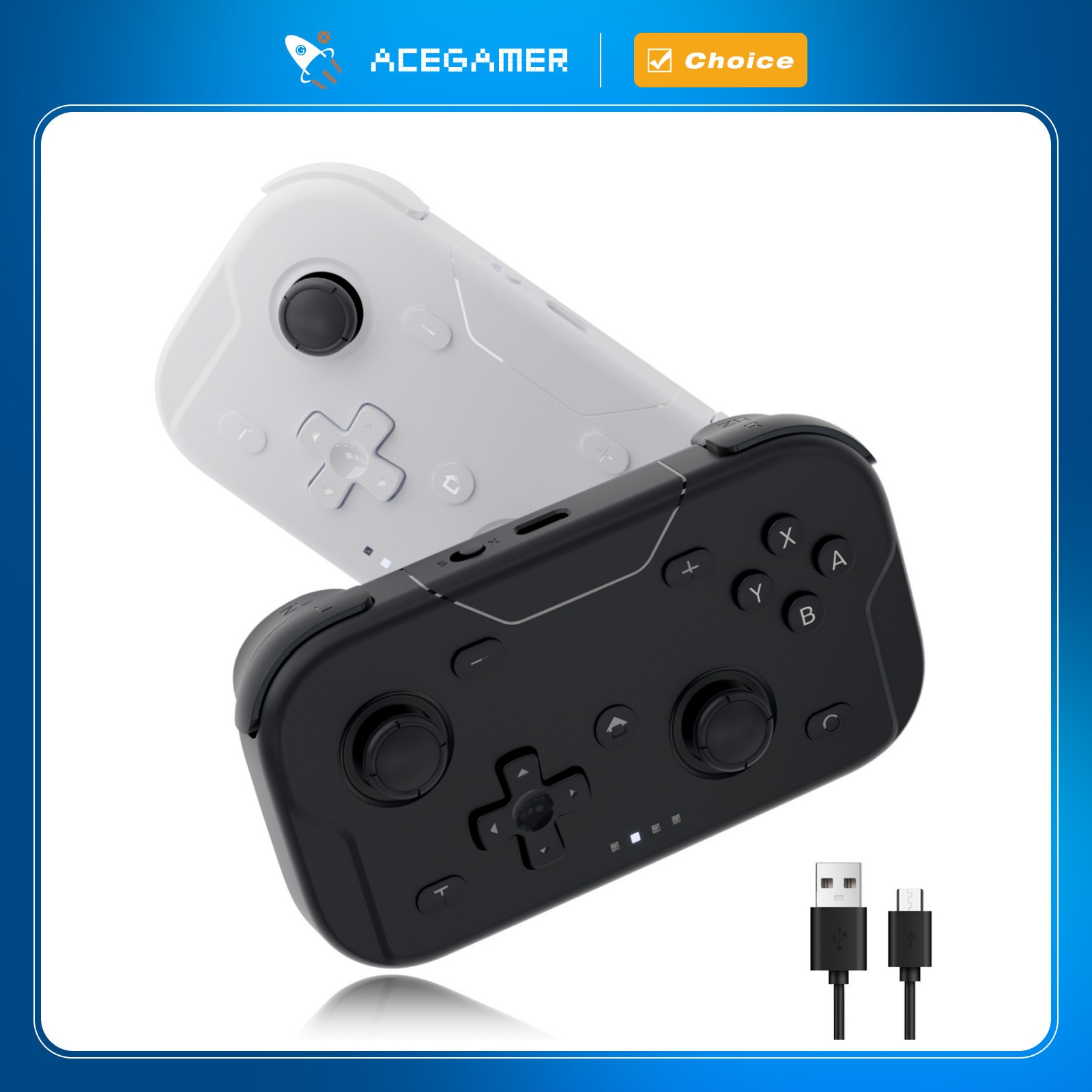Retro Gaming Accessories - AceGamer Pocket Game Controller Portable Hall