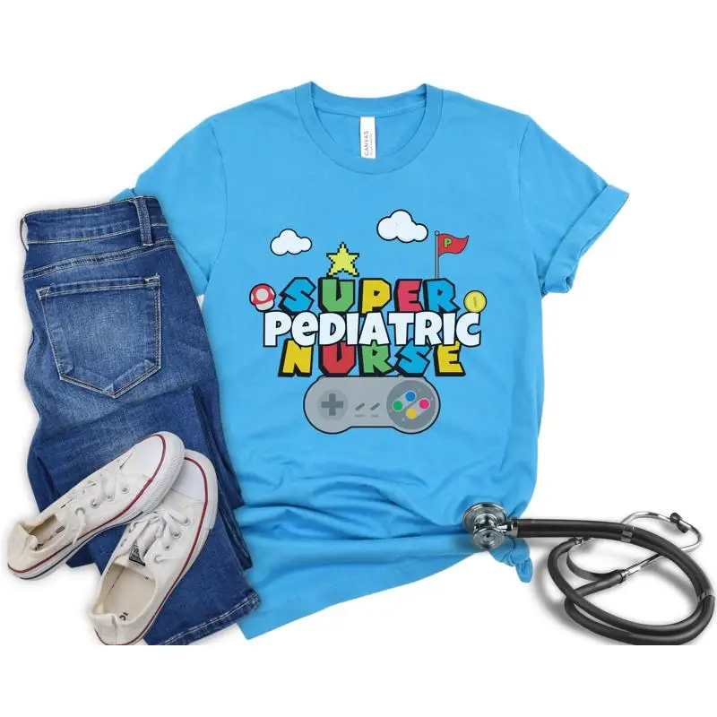 Retro Gaming Gamestop - Retro Video Game Pediatric Nurse Shirt