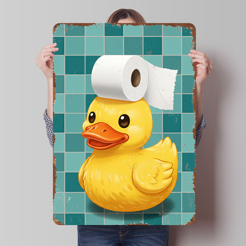 Duck With Toilet Paper Hat Pri - Retro Gaming Wallpaper 评论和价格