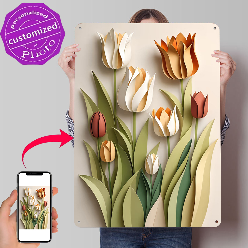 Paper Cutout Tulips Flowers Pr - Retro Gaming Wallpaper 评论和价格
