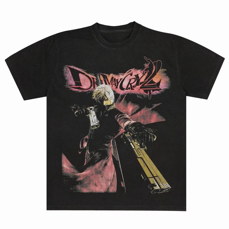 Devil May Cry 2 Dante T-shirt  - Retro Gaming Gif 评论和价格