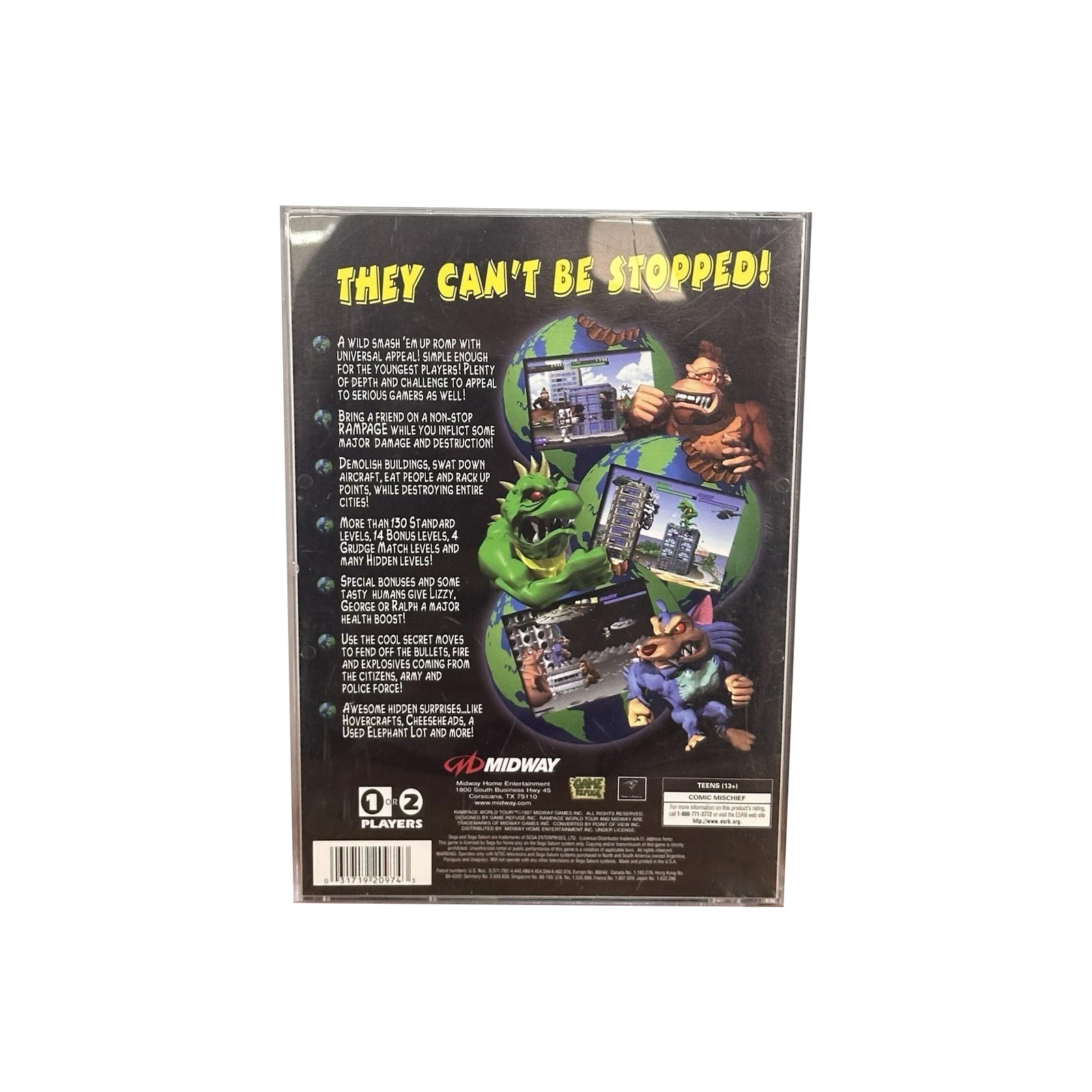 Saturn Copy Disc Game rampage  - Retro Gaming Consoles 评论和价格