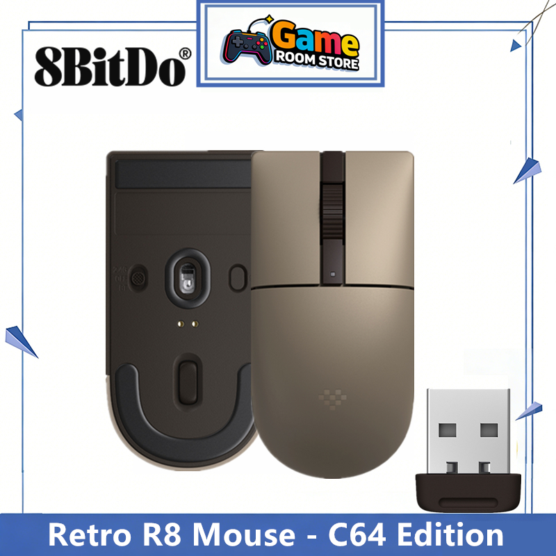 8BitDo Retro R8 Mouse - C64 Ed - Retro Gaming Accessories 评论和价格