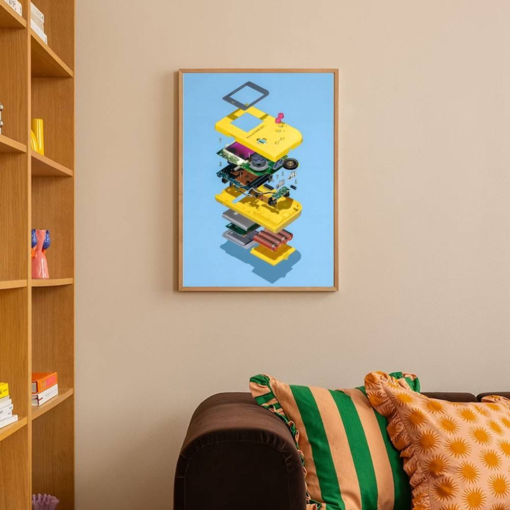 Exploded Game Console Paper Po - Retro Gaming Wallpaper 评论和价格