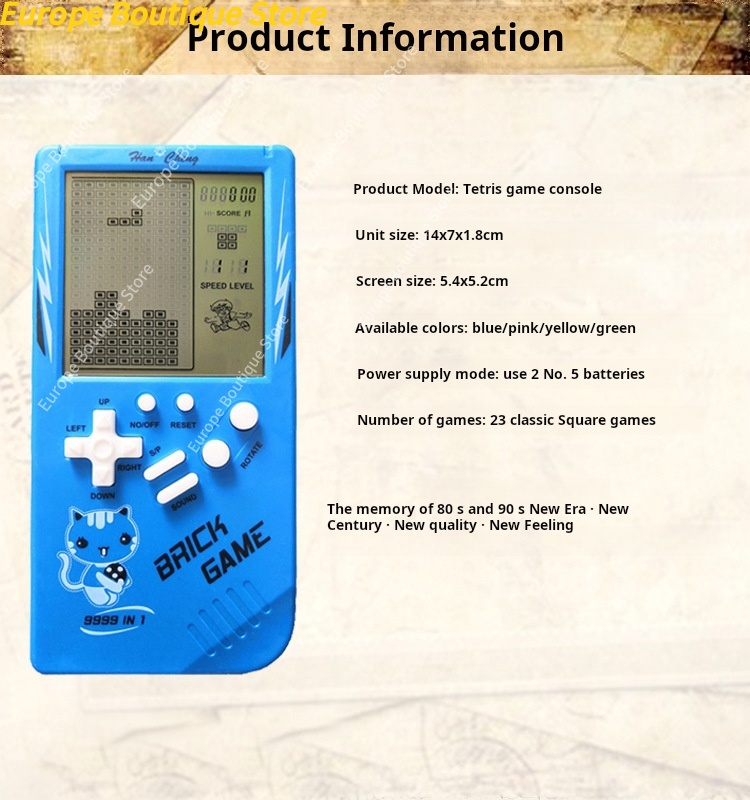 Large Screen Kids Handheld Gam - Retro Gaming Gif 评论和价格