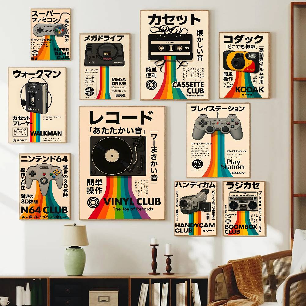 Vintage Nostalgic Game Console - Retro Gaming Wallpaper 评论和价格